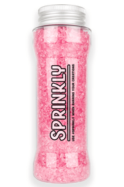 Sugar Crystals - Pink Sprinkles Sprinkly 175ml/6oz Pot