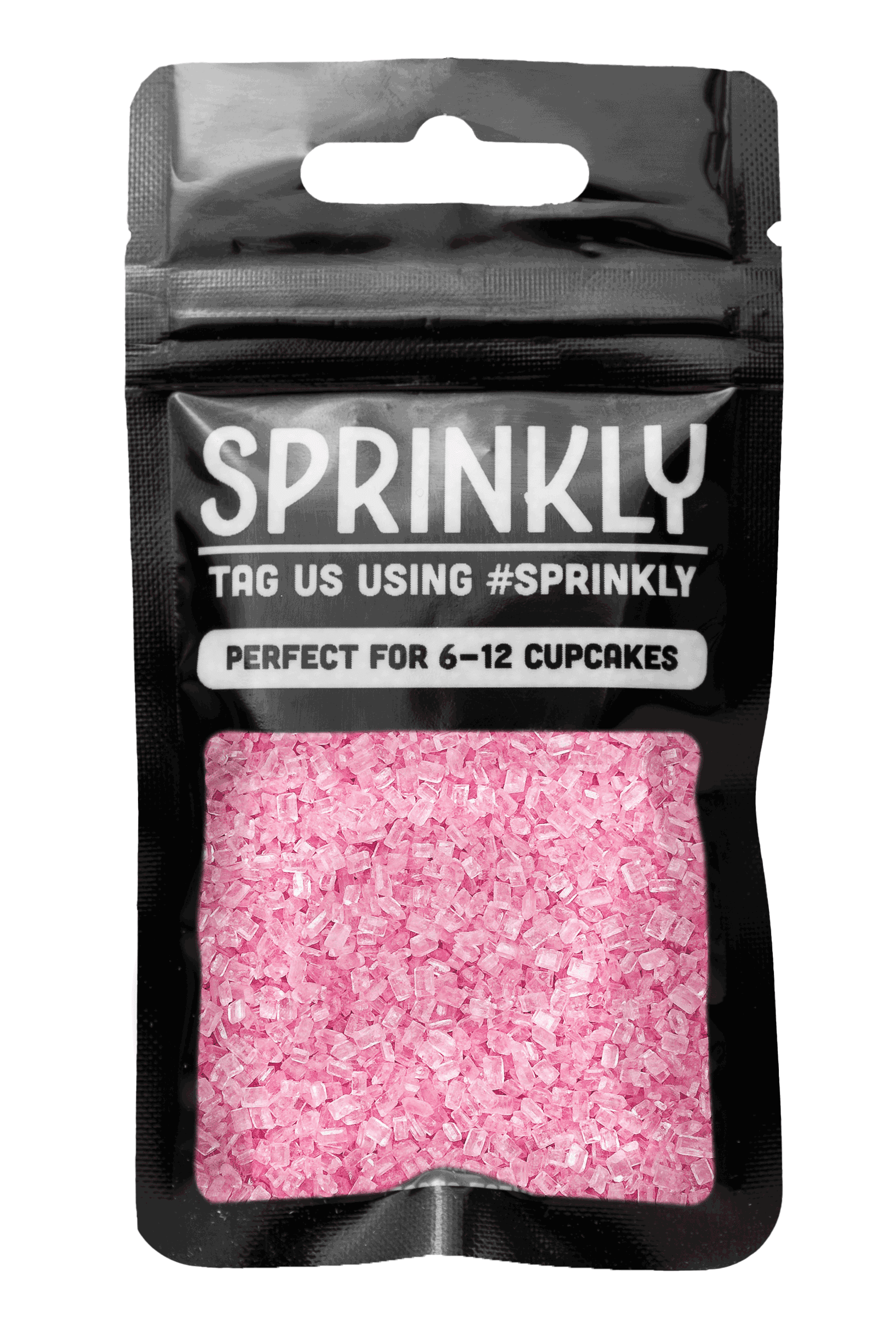Sugar Crystals - Pink Sprinkles Sprinkly 30g Sample Packet