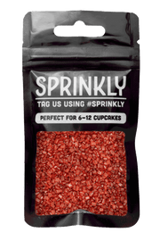 Sugar Crystals - Red Sprinkles Sprinkly 30g Sample Packet