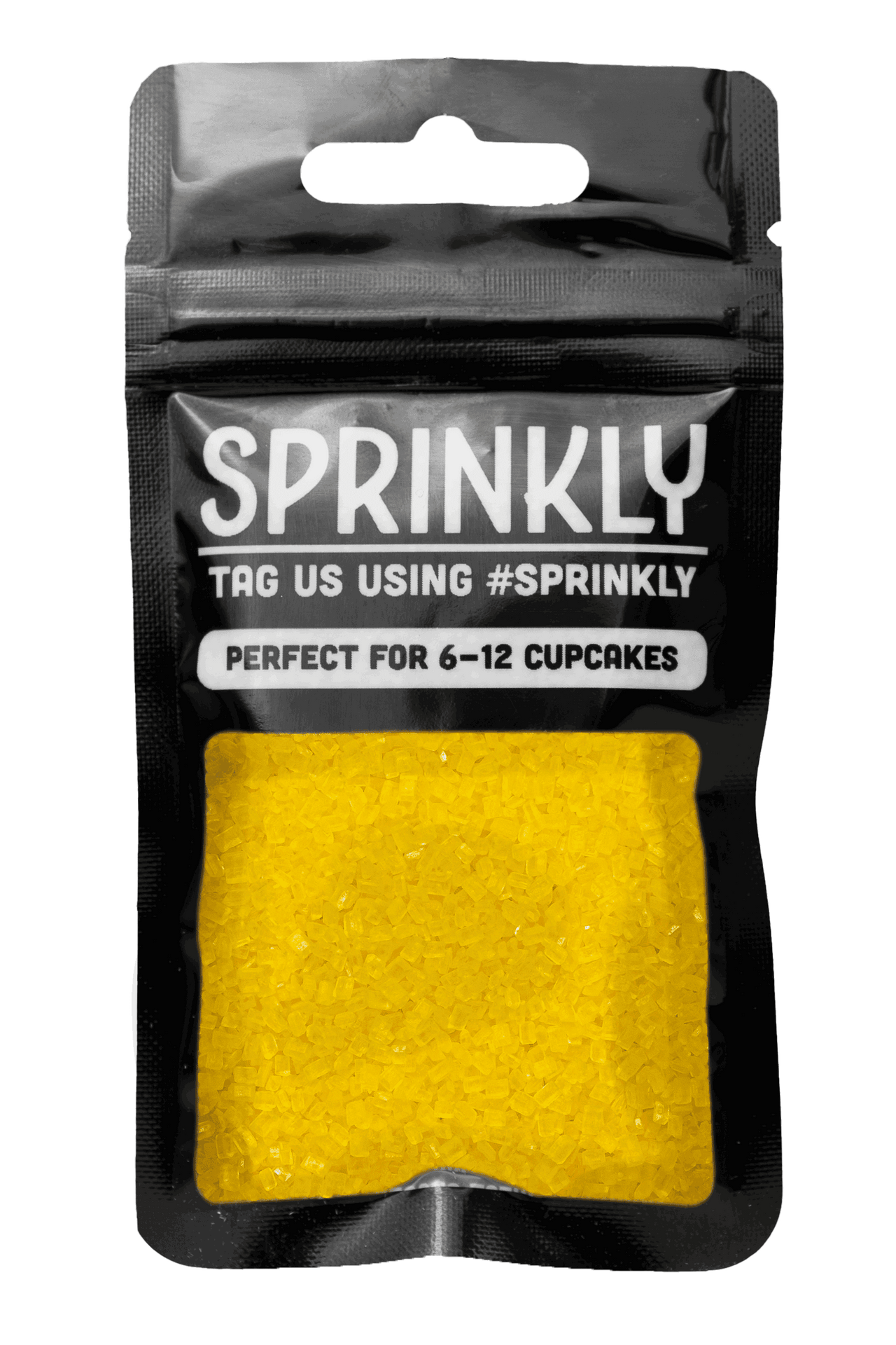 Sugar Crystals - Yellow Sprinkles Sprinkly 30g Sample Packet