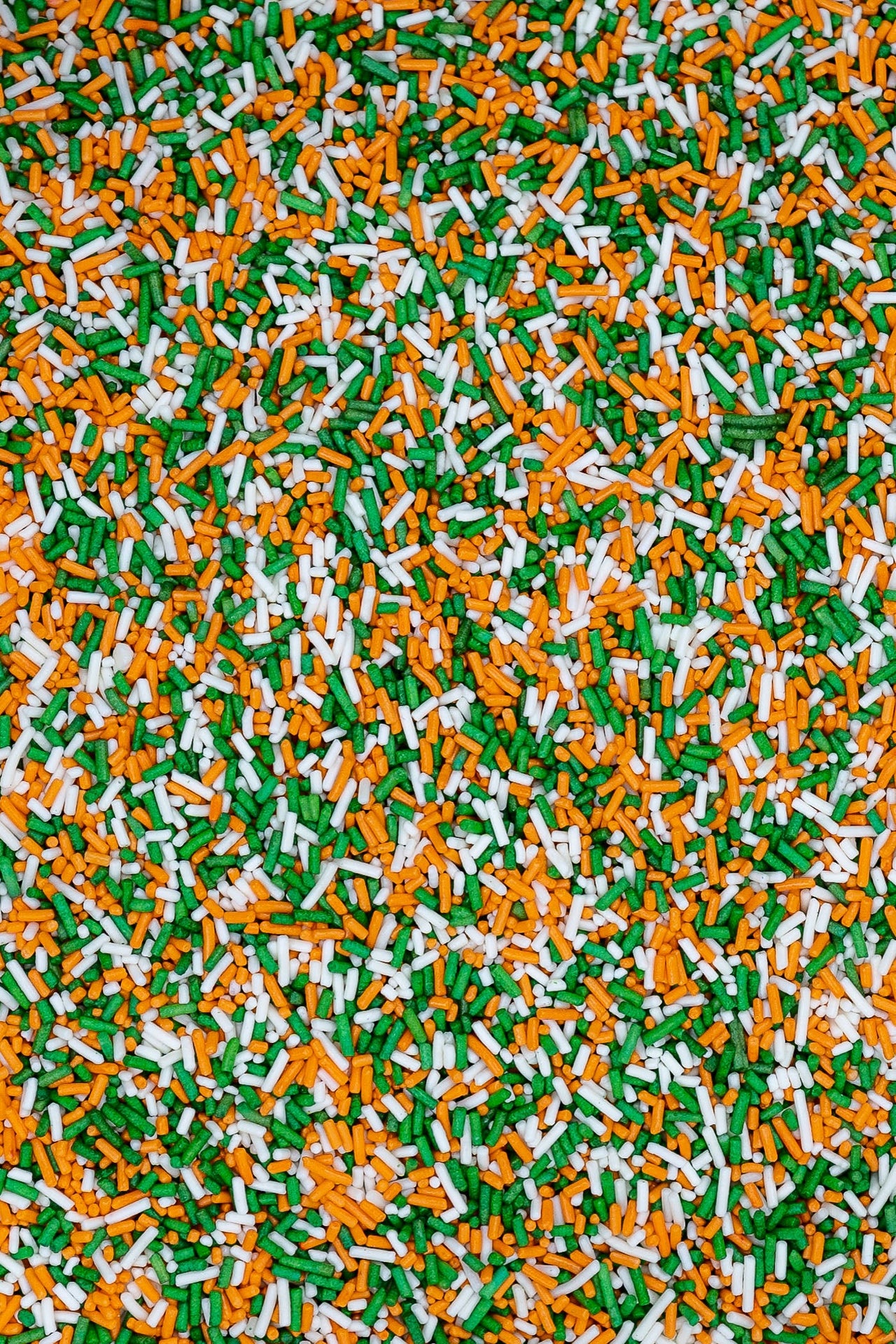 Sugar Strands - Orange, Dark Green & White (St Patricks/Irish ☘️ ) Sprinkles Sprinkly 