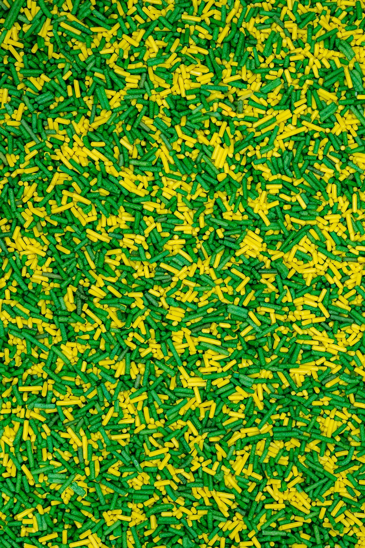 Sugar Strands - Yellow & Dark Green Sprinkles Sprinkly