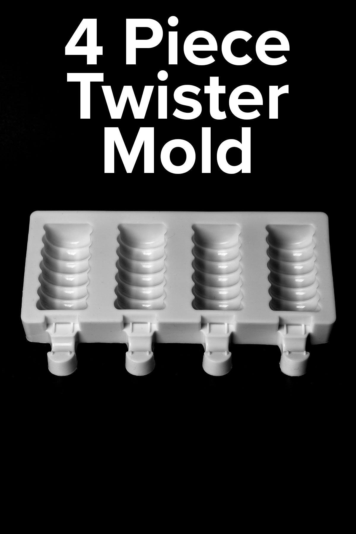 Twister Cakesicle Mold - 4 Cavity Sprinkly